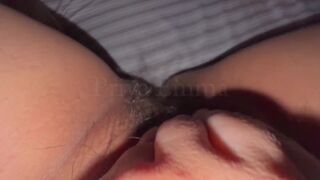 Horny Indonesian Wife with Big Tits fingering her hairy pussy - Indonesian Porn