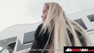 Jennifer Mendez & Charlie Dean get hot and heavy in a Czech car fuck with busty Czech coquette - 3 image