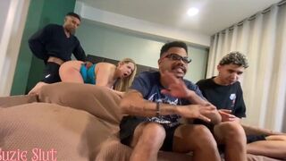 Watch Suzie Slut bang stepson hard while her cuckold hubby watches - full video on red! - 6 image