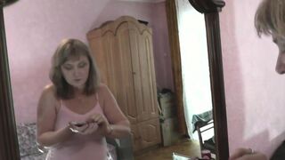 Konstanzia's solo session: Hot blonde MILF fingers her shaved pussy & squirts like a fountain - 1 image