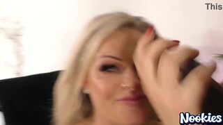 Blonde MILF Niki Interruptsgaming to get her tight pussy drilled by Mr Longwood's big black cock - 7 image