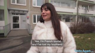 Lola, the French MILF, cheats on her hubby with a hung stranger in public POV - 1 image