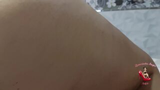 Watch El Makinon's natural tits and ass get pounded hard in the jacuzzi by Licenciada Angie milf50 - 9 image