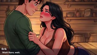 Brunette Kara's huge tits and mouth stuffed with Dane's massive cock in all sex scenes! - 1 image