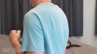 Watch Stefano nail petite MILF Stella with his massive strap-on - 4 image