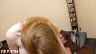 Watch Ruby Temptations and Luke Hotrod pound each other's natural tits in hot cumshot - 15 image