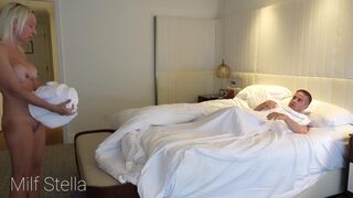 Stefano & MILF Stella's steamy hotwife session - E08 - Submissive, Trimmed Pussy & Massive Cumshots - 1 image