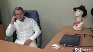 Sofia Del Mar & Marion Cobretti take turns pounding on the office desk - 2 image