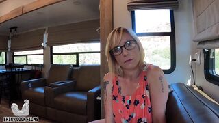 Step-family trades private lesson for steamy creampie POV - 2 image