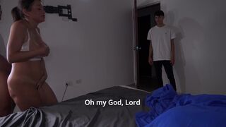 Alondra & Michael in a wild Midnight Threesome with Stepmom & Stepson - Family Taboo - 6 image