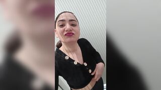 Hawt angel at the public store juicy twat pumping with are biggest sex toy