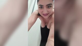 Hawt angel at the public store juicy twat pumping with are biggest sex toy