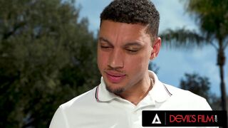 DEVILS FILM - Sexy Breasty mother I'd like to fuck Jennifer White Receives Her Slit Pumped Hard After A Marangos Massage