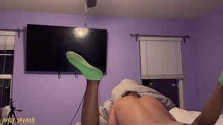 EBONY mother I'd like to fuck Oral-Sex & Creampie with White King - 14 image