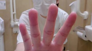 Married woman getting her cunt moist in the shop's throne-room