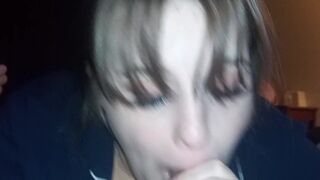 Hot Breasty Mother I'd Like To Fuck Engulfing Large Dick And Swallows Giant Load Of Cum - 7 image