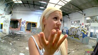 Strolling around the ruined building leads the mother i'd like to fuck to a