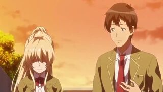 Incredible Horny Blonde Hentai MILF Fuck With College