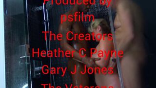 Amateur slut riding black shaft in threesome