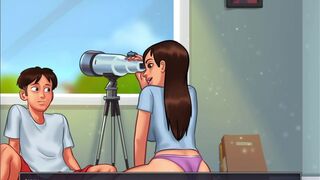 Summertime Saga - Stepsis gets fucked by stepbro with a huge cock ( Jenny scenes) - Part 1