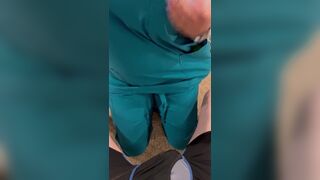 Las Vegas sperm bank nurse does anything to get the sample. Talks me through it and fucks at the end