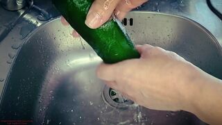 Sexy mature stepmom cooking