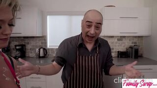 they swap and have an orgy all together