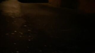 A guy  made me suck his cock at the park and then do a public cum walk - 12 image