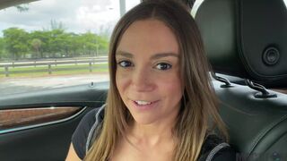 Sexy Latina MILF Gets Horny in Car Ride and Fucks in Back Seat - Havana Bleu -