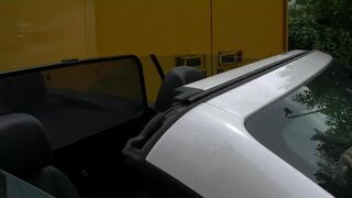 German drivers allows only sexy sluty girls to take the sit