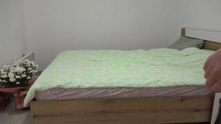 A mature milf with a fat ass is waiting for her lover, changing clothes and trying on Santa Claus to her big boobs. PAWG swaps panties for thongs. Homemade fetish in Christmas socks. Amateur.