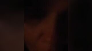 Amateur milf giving blowjob to side piece