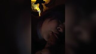 Amateur milf giving blowjob to side piece