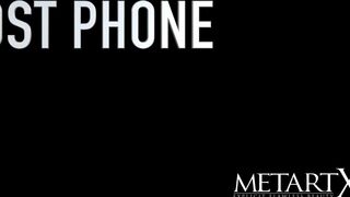 Masturbating over sexy photos she finds on a stranger's phone