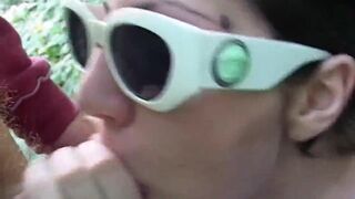 Busty brunette starts giving blowjob in the car being so eager to get home to get her ass stretched - 3 image