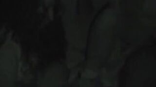 Amateur Italian threesome outdoors at night with merciless penetrations for two horny and eager friends who share man