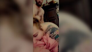 Bbw Tattooed Redhead SpiderMitten loves getting fucked in her ass