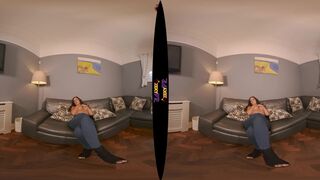 Big Nipples Busty Babe Strips Naked (VR180)