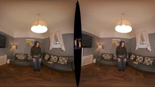 Big Nipples Busty Babe Strips Naked (VR180)