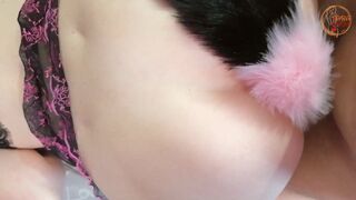 I fuck all the holes of this little sweetie fox who ventured into my bed