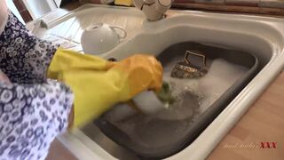 AuntJudysXXX - 58yo Busty Mature Housewife Molly Sucks your Cock in the Kitchen (POV)