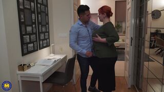 I Was Just Trying To Do HW But My BBW Step Mom Wanted A Creampie!