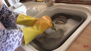 AuntJudys - 58yo Housewife Ms. Molly Jacks you off & Sucks your cock (POV)