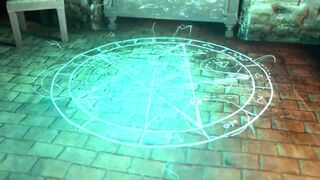 Animated Shemale MILF fucks Witch-Girl - Futa on female, Anal Sex and Cum in Ass