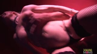 Loyal customers get special treatment in the form of an anal threesome with the brunette and blonde milfs