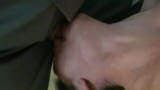 Her Husband Left Her Like This So I Deep Throated Her until She Tapped Out With Cum Overflow - 3 image