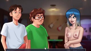 Summertime saga - got a boner everytime i saw boobs