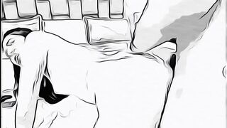 man having sex with married woman without her husband knowing in cartoon