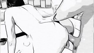 man having sex with married woman without her husband knowing in cartoon