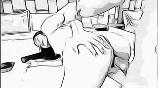 man having sex with married woman without her husband knowing in cartoon